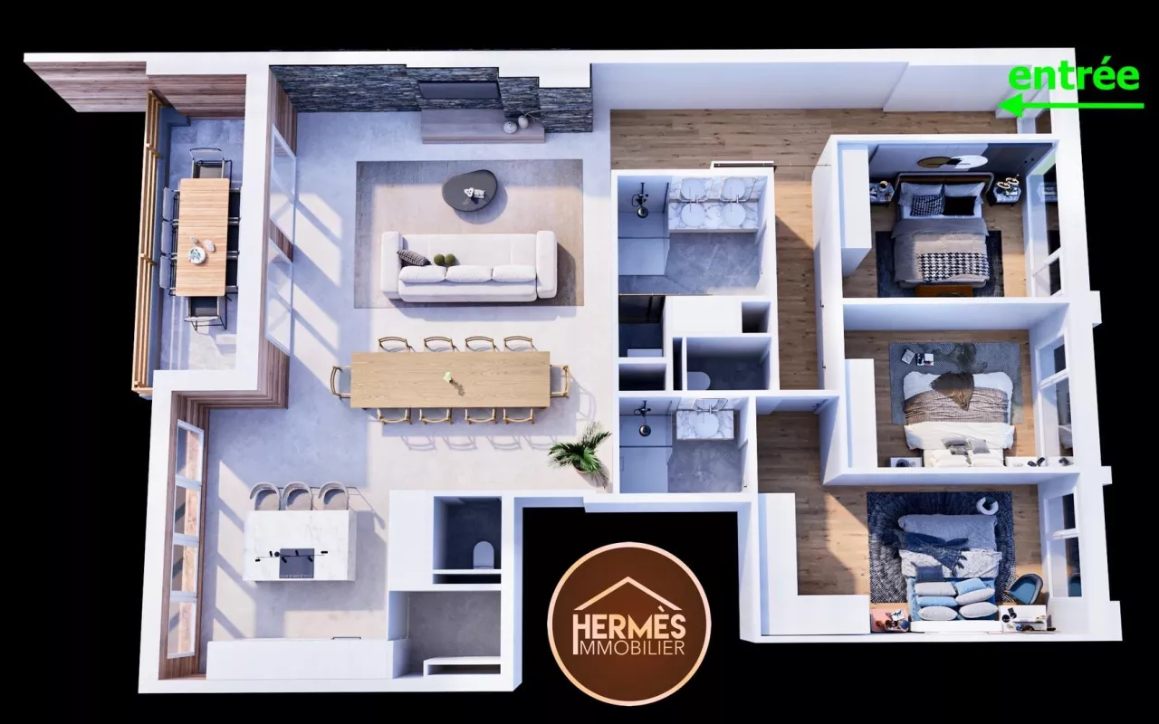 Bel appartement avec un emplacement central à Nendaz