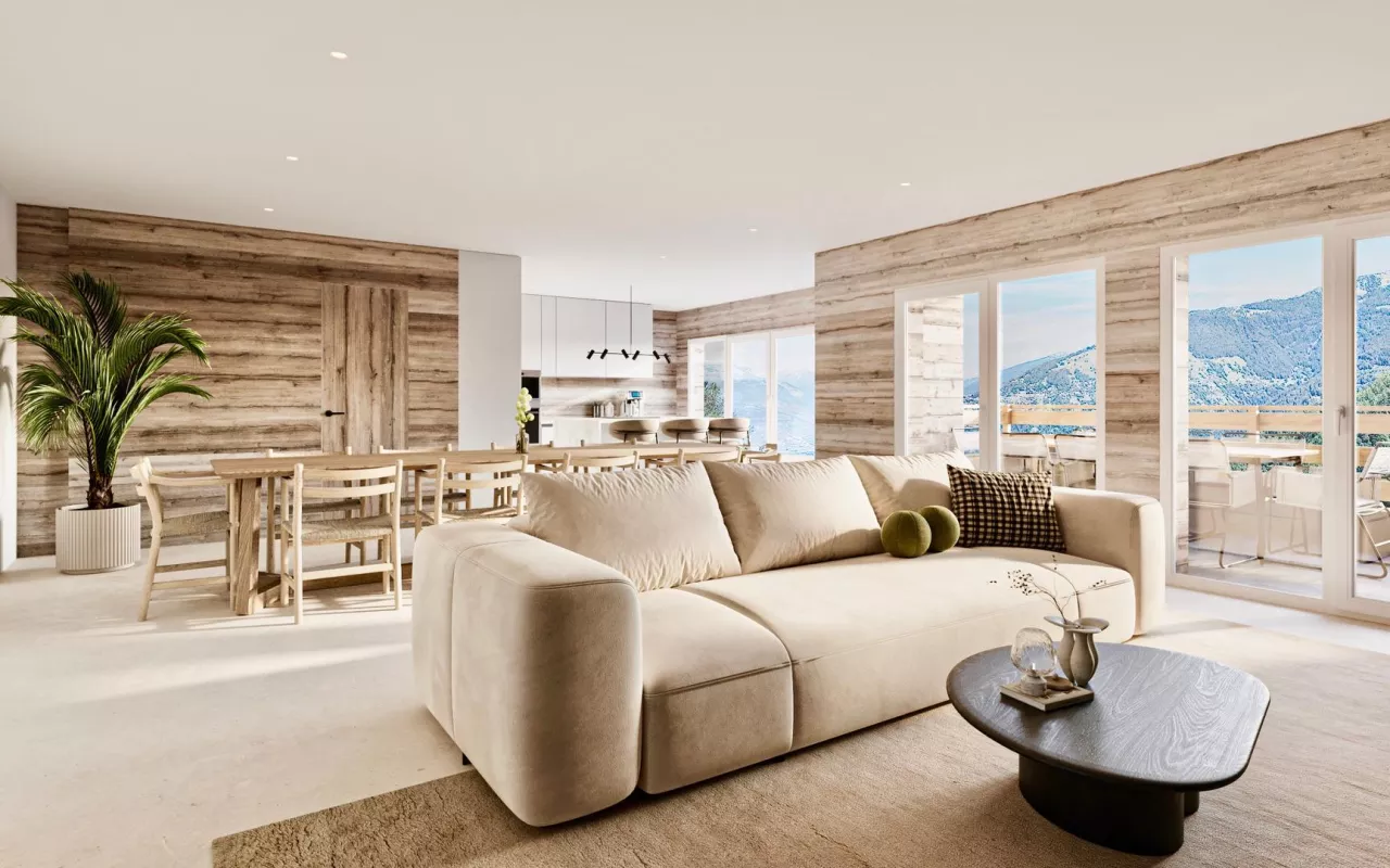 Bel appartement avec un emplacement central à Nendaz