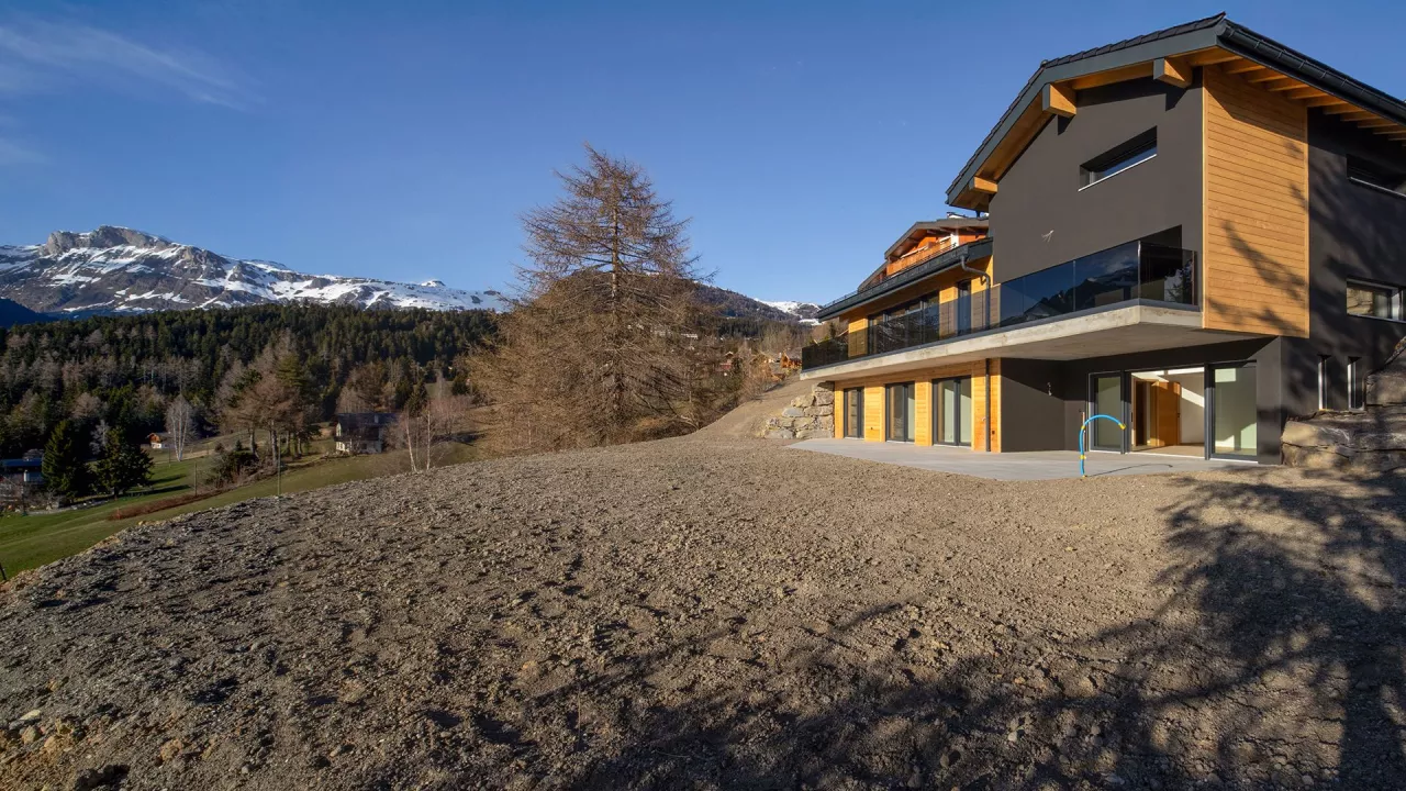 Crans-Montana. Maison individuelle neuve de 5.5 pièces au style résolument contemporain