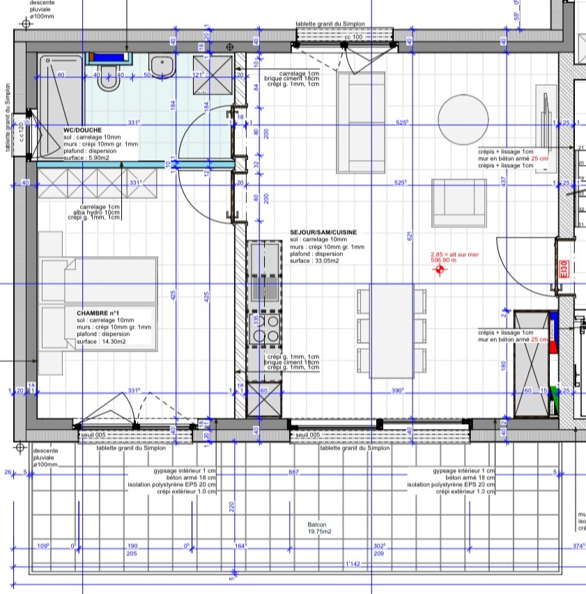 Appartement neuf 2,5 pièces de 65 m2 à Conthey