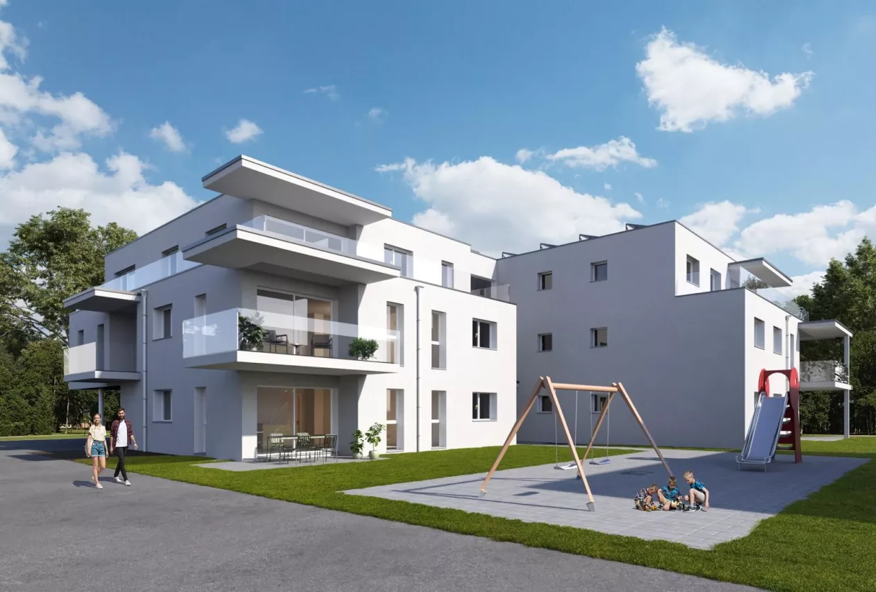 Appartement sur plan 3.5 pcse avec jardin 