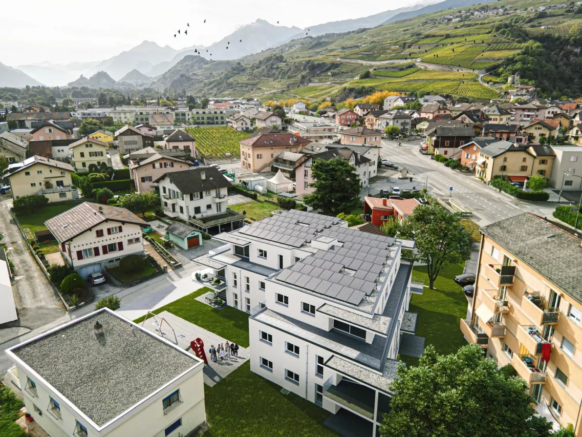 Appartement sur plan 4.5 pces avec jardin privatif