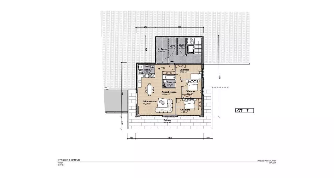 Bel Appartement de 4.5 pièces à Flanthey (commune de Lens) B7 - Promotion sur plan
