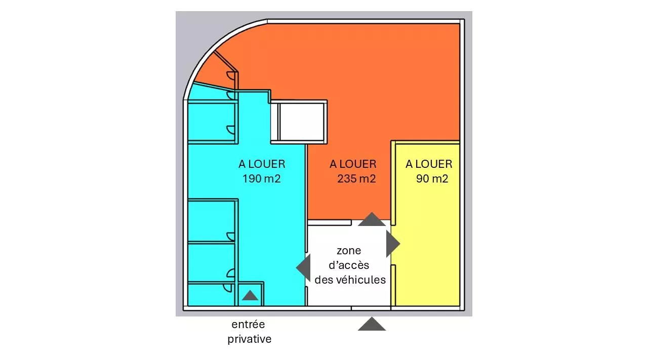 À LOUER - Locaux commerciaux modulables dès 90 m² - Sierre centre