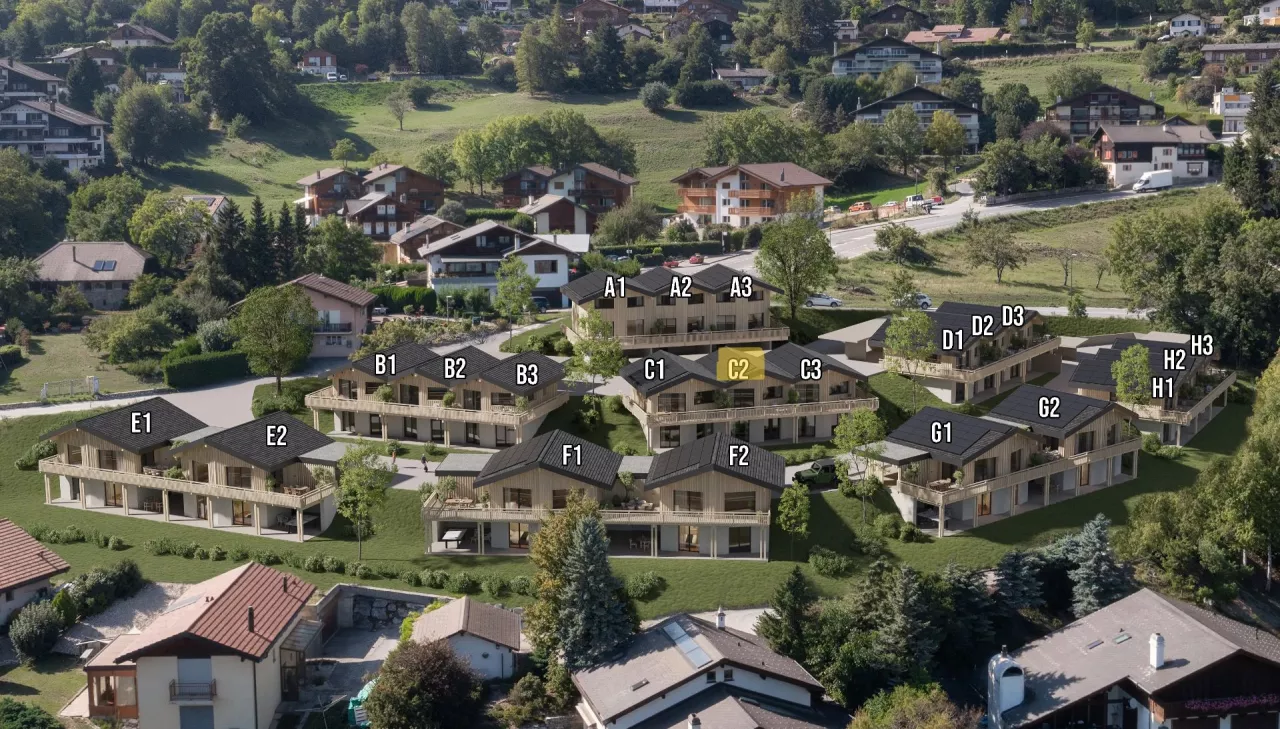 Villas à construire dans un environnement de verdure et d'ensoleillement