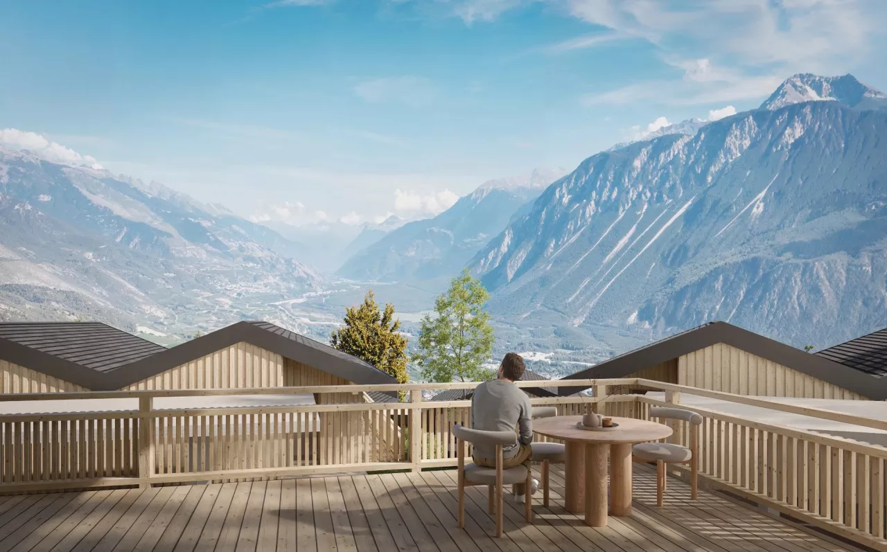 Villas mitoyennes à construire avec vue époustouflante proche de Crans-Montana