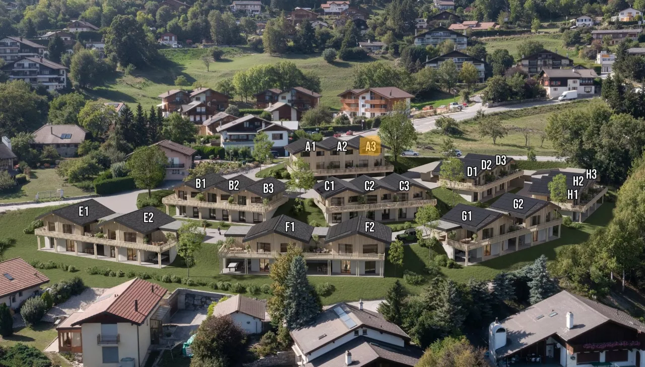 Villas mitoyennes à construire avec vue époustouflante proche de Crans-Montana