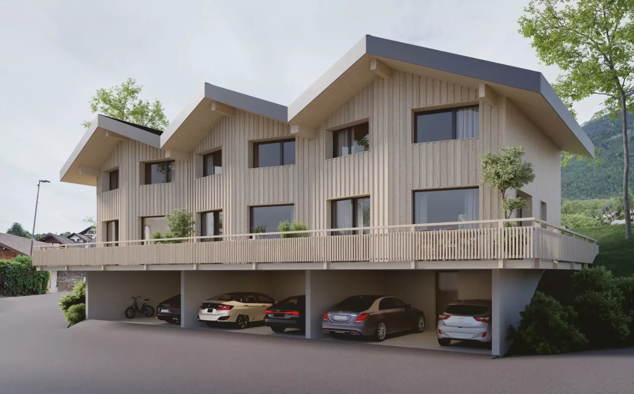 Villas mitoyennes à construire avec vue époustouflante proche de Crans-Montana