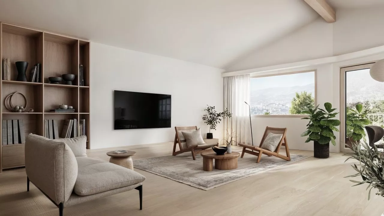 Magnifique chalet mitoyen à construire proche de Crans-Montana avec vue imprenable sur les 4000 Valaisans