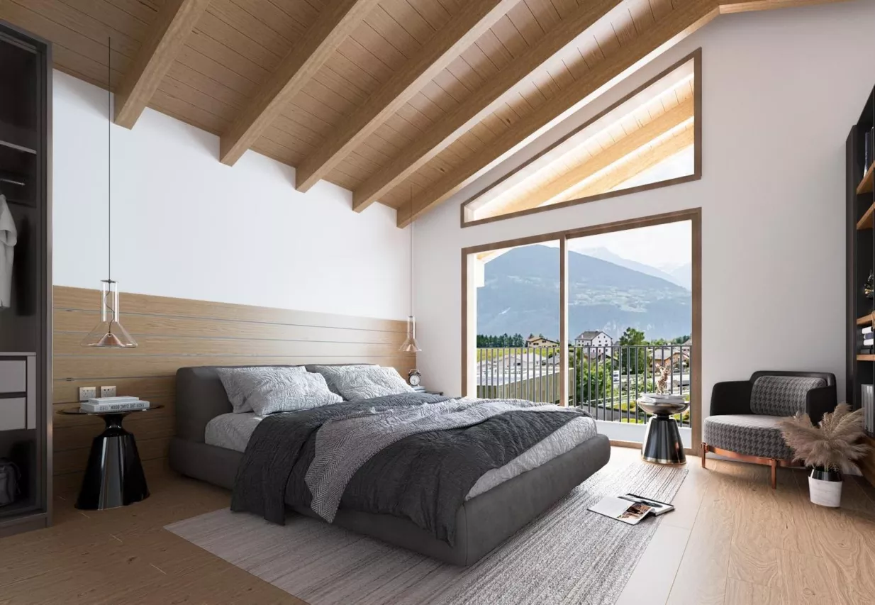 LENS Chalet mitoyen en résidence principale avec vue à couper le souffle, à 2 pas du centre