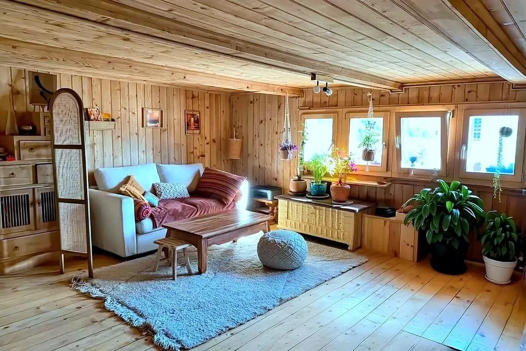 Appartement attique rénové plein de charme avec jardin