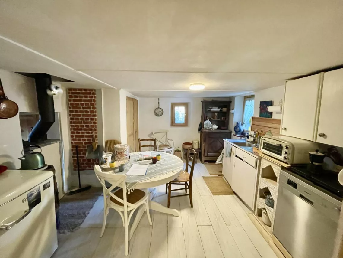 Appartement attique rénové plein de charme avec jardin