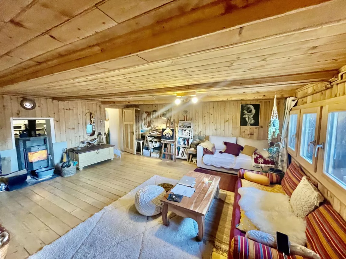 Appartement attique rénové plein de charme avec jardin