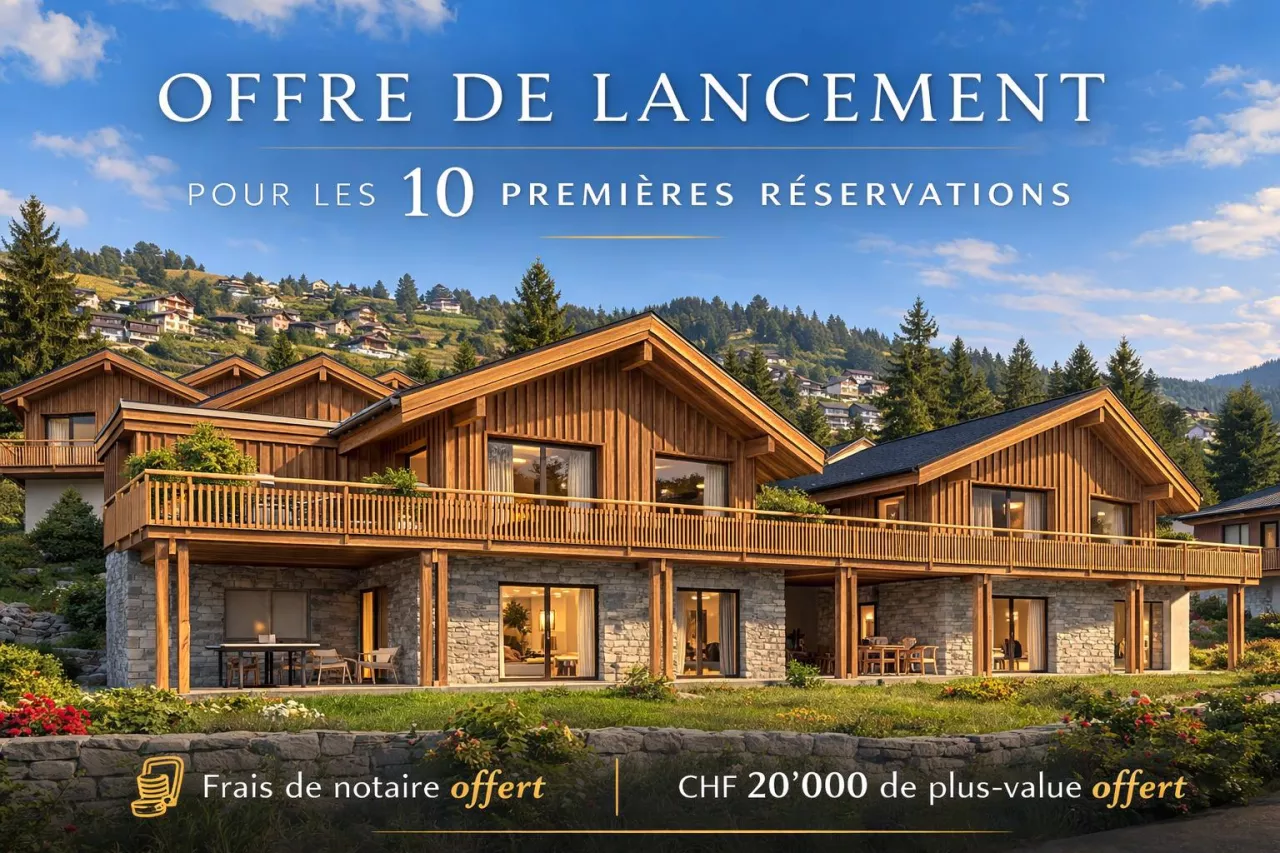 Entre plaine et montagne magnifique chalet neuf proche de Crans-Montana avec vue imprenable sur les 4000 valaisans