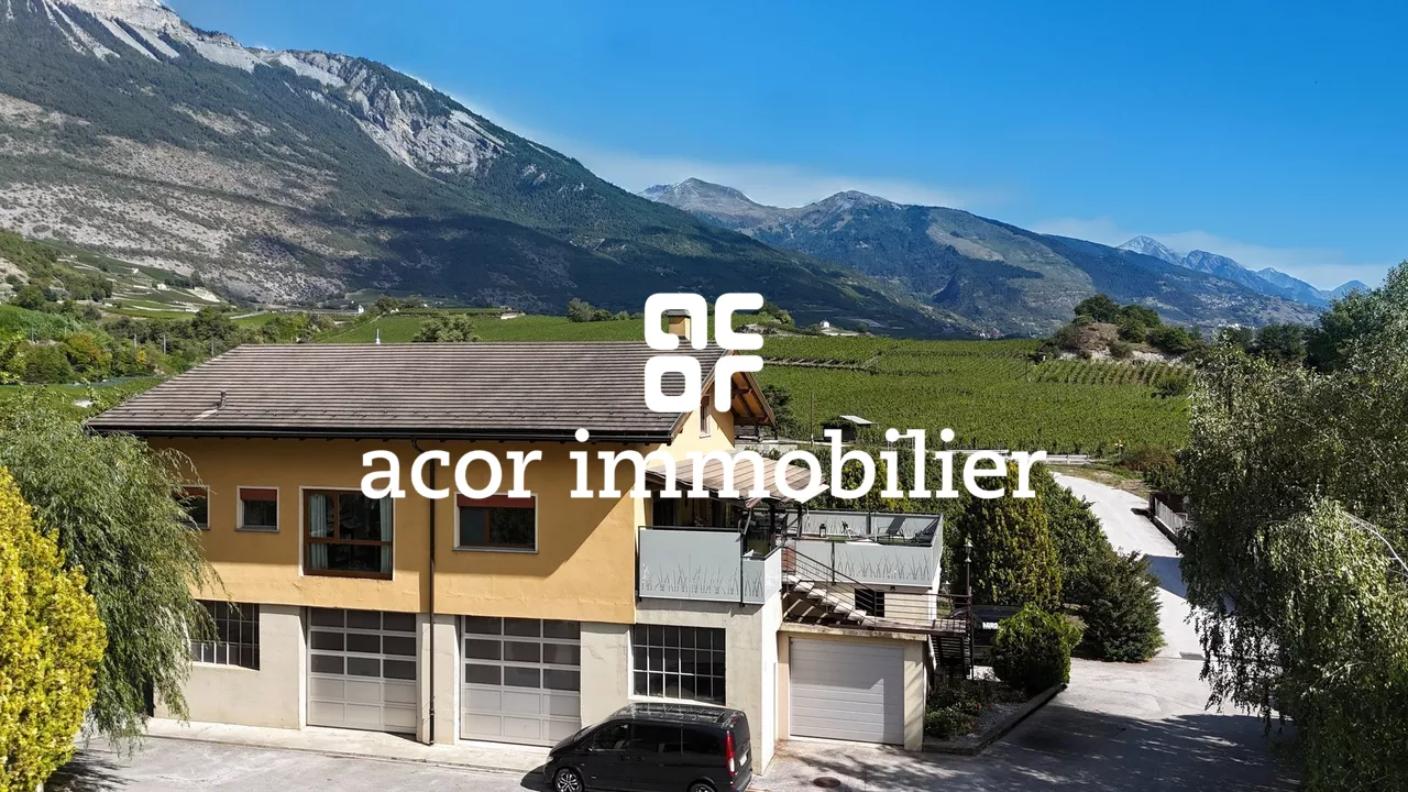 Propriété unique avec atelier mécanique et maison de 5½ pièces