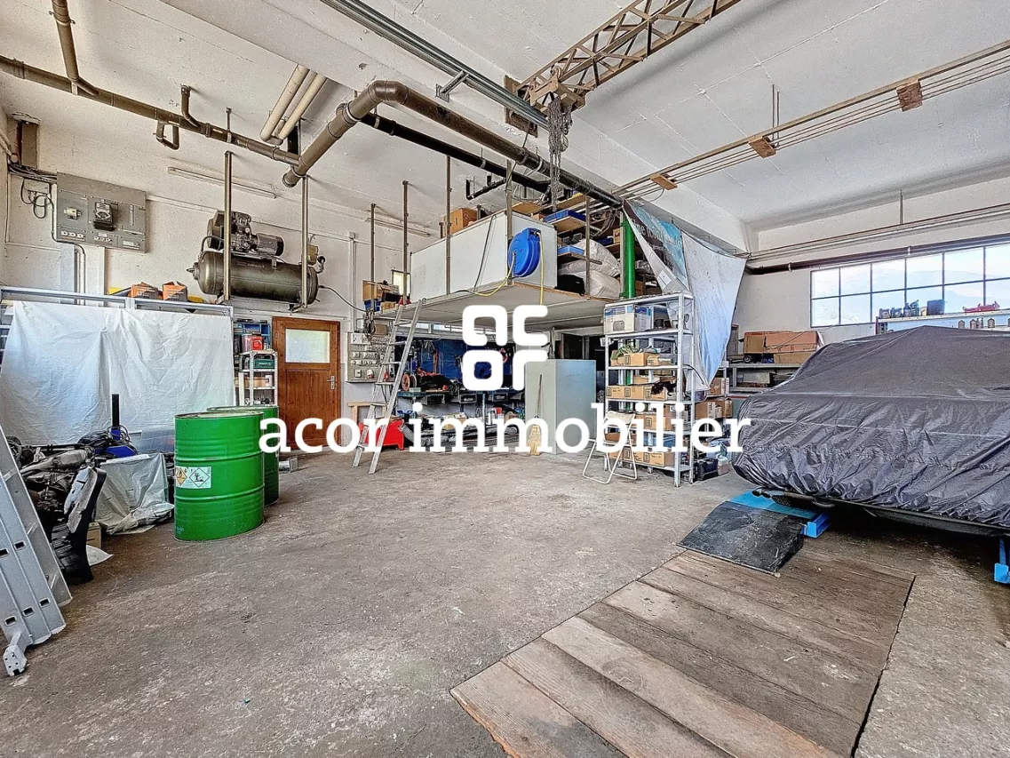 Propriété unique avec atelier mécanique et maison de 5½ pièces
