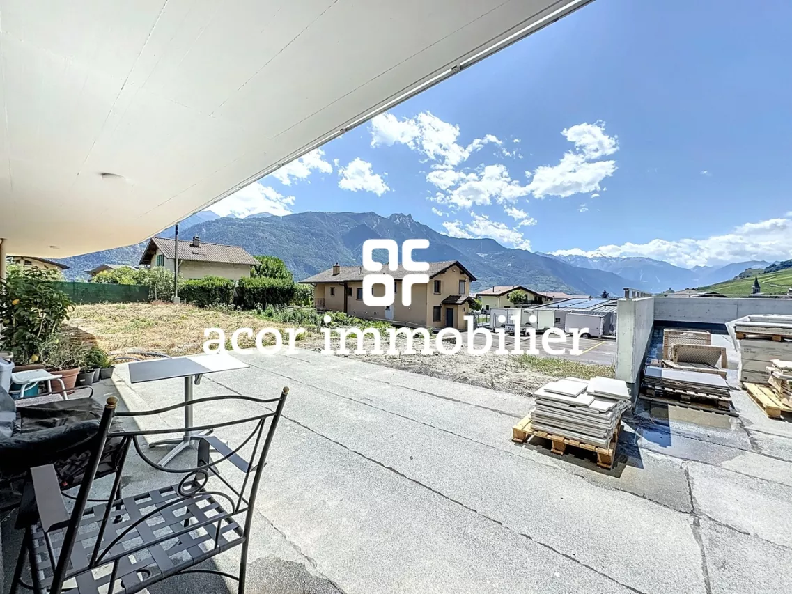 Leytron - Appartement neuf 3½ en rez de jardin