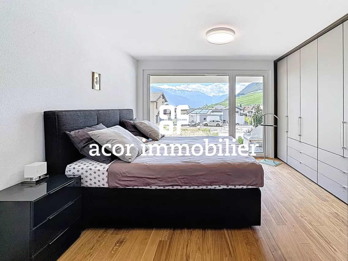 Leytron - Appartement neuf 3½ en rez de jardin