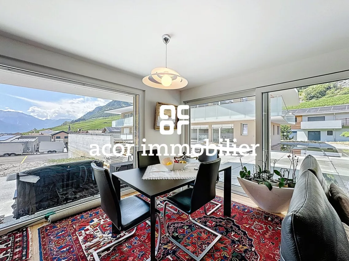 Leytron - Appartement neuf 3½ en rez de jardin