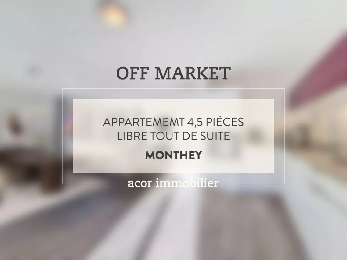 Appartement 4½ - Disponible de suite !