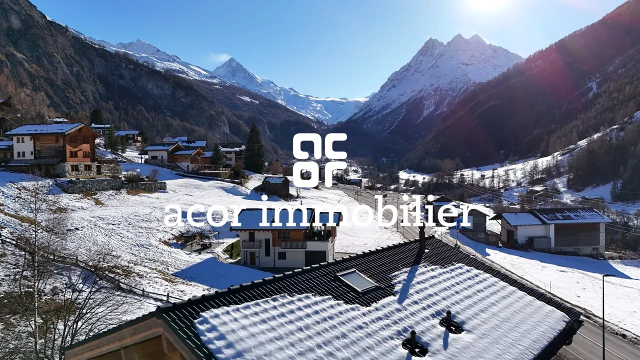 À VENDRE - Magnifique chalet moderne à Evolène