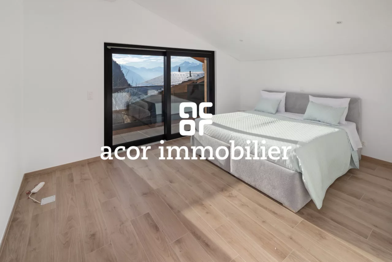 Chalet 5.5 pièces de haut standing à Lens - vue exceptionnelle