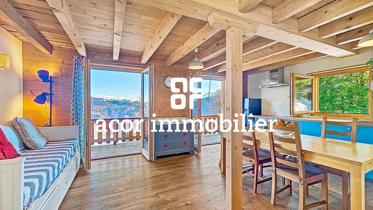 Chalet cosy 3½ avec vue imprenable