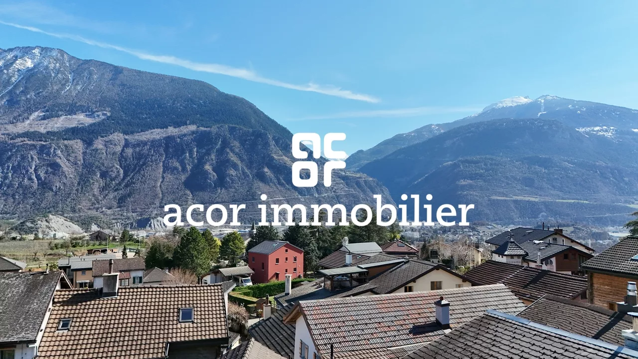 Charmante maisonnette rénovée au centre de Veyras