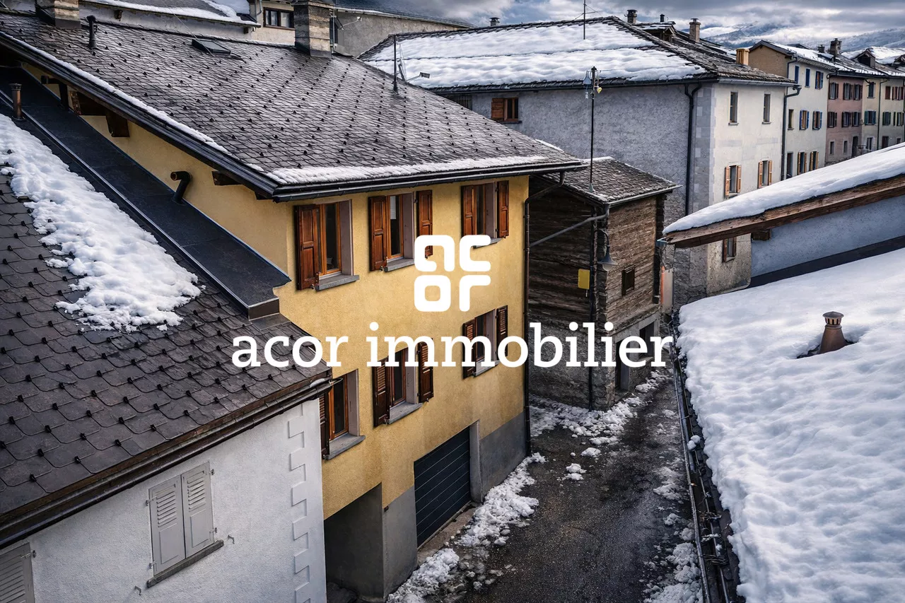 Maison de village avec deux appartements 4,5 pièces à Liddes