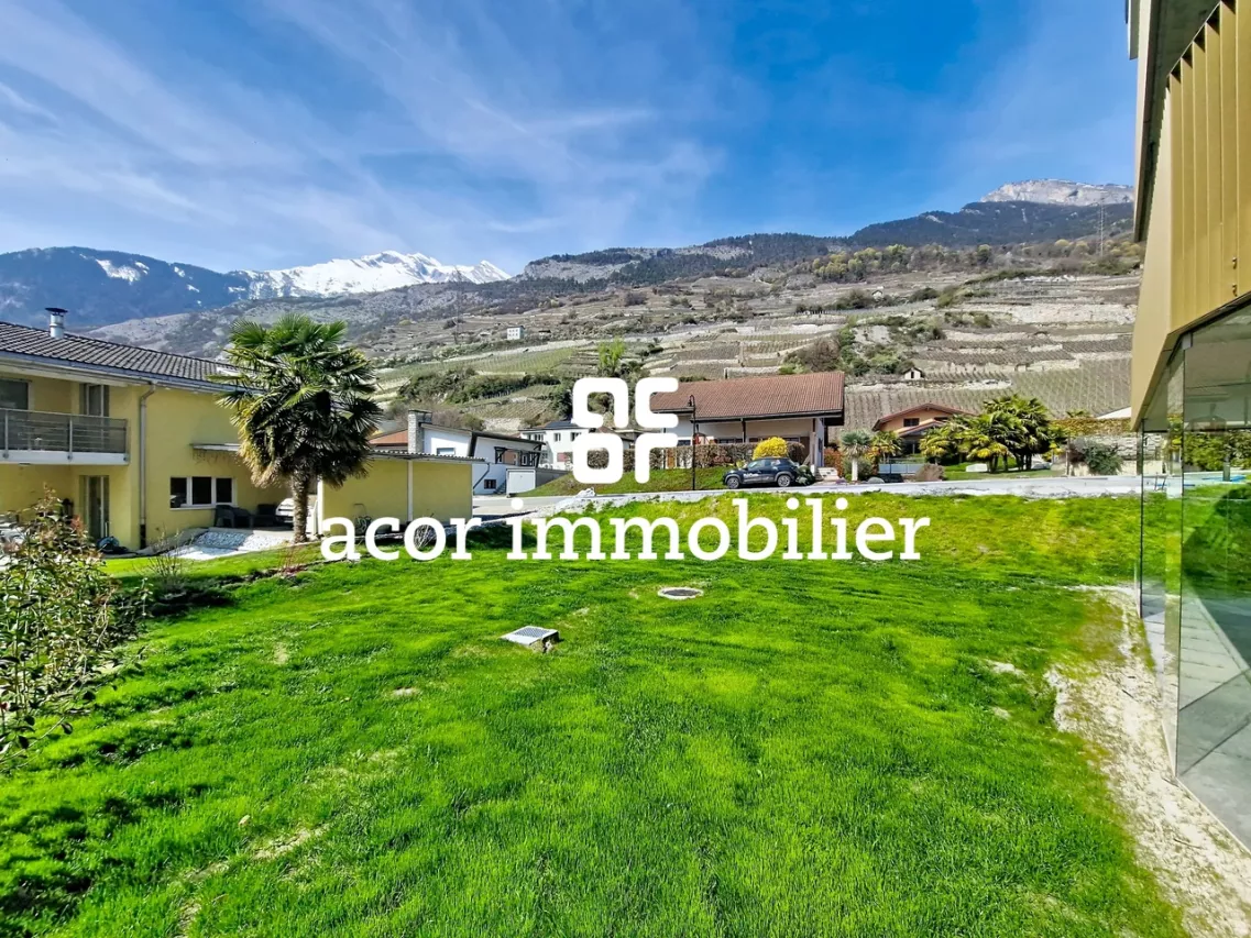 Magnifique 4.5 pièces neuf avec terrasse et jardin à Vétroz!