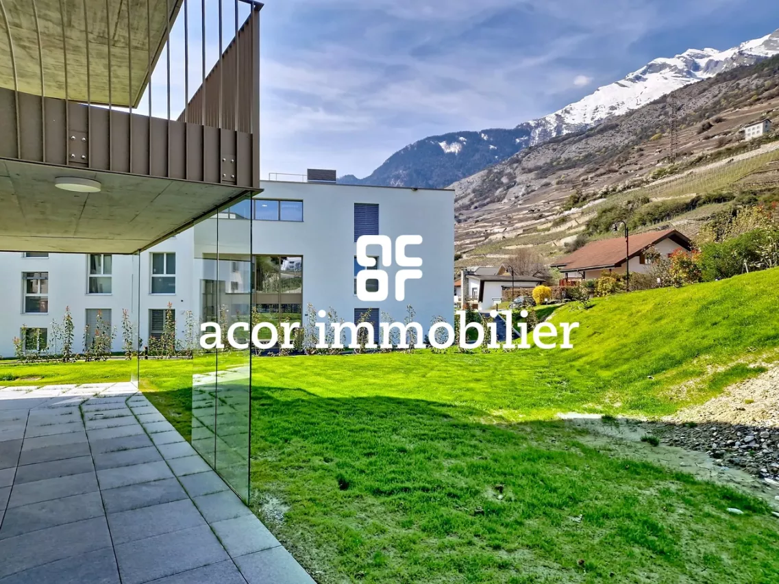 Magnifique 4.5 pièces neuf avec terrasse et jardin à Vétroz!