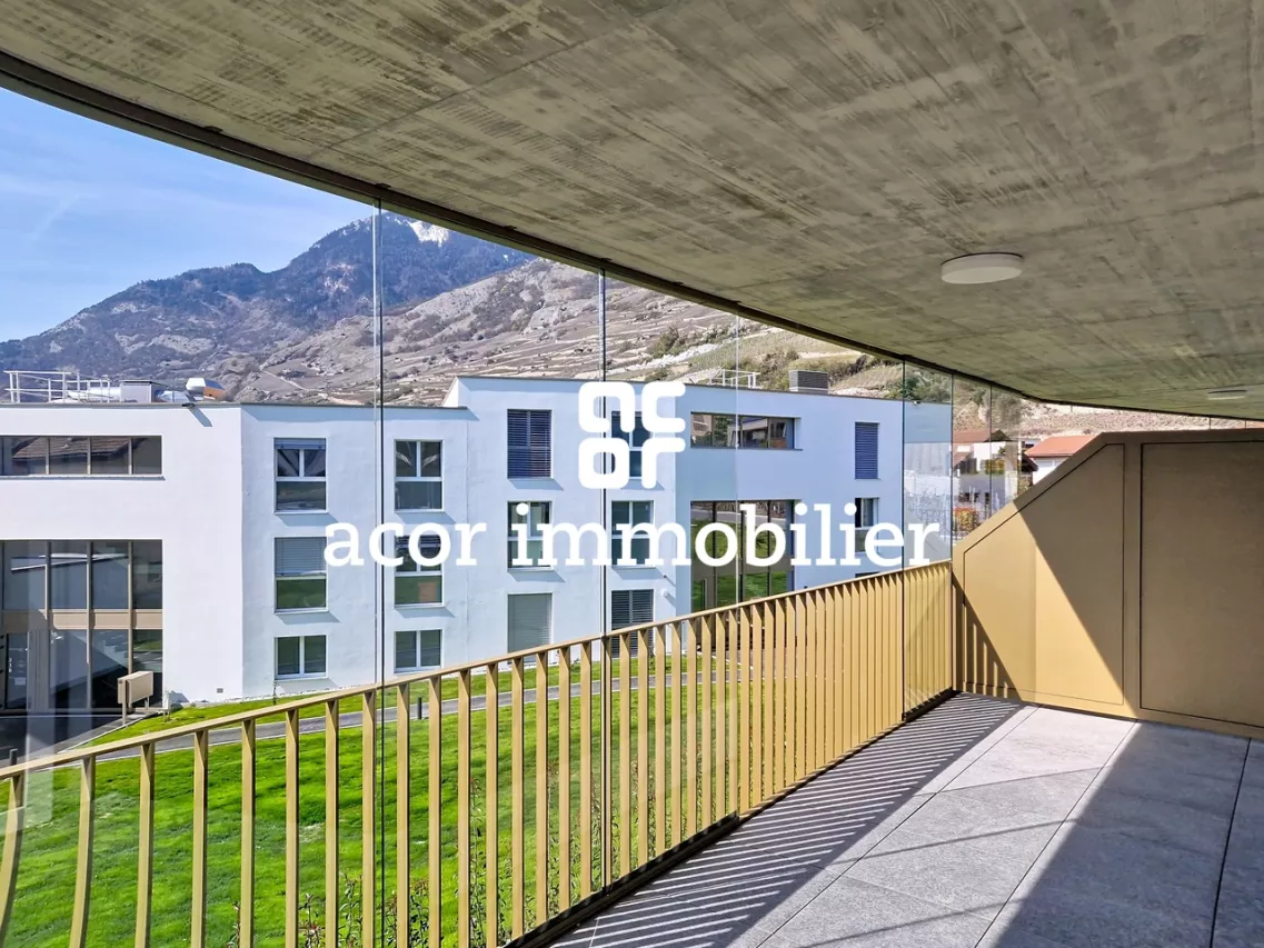 Magnifique 3.5 pièces neuf avec balcon à Vétroz!