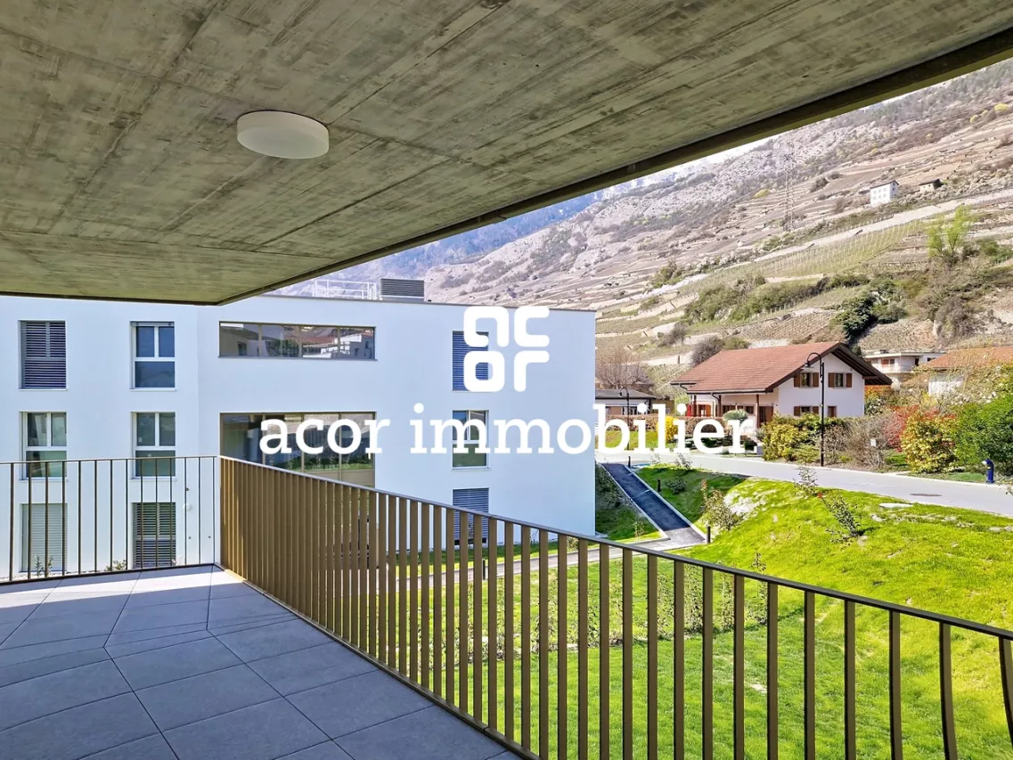 Magnifique 3.5 pièces neuf avec balcon à Vétroz!
