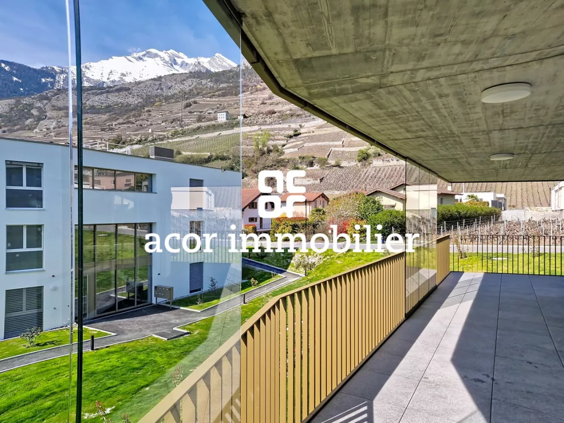 Magnifique 3.5 pièces neuf avec balcon à Vétroz!