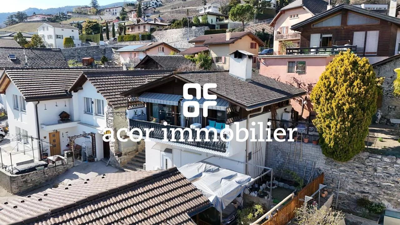 Charmante maisonnette rénovée au centre de Veyras