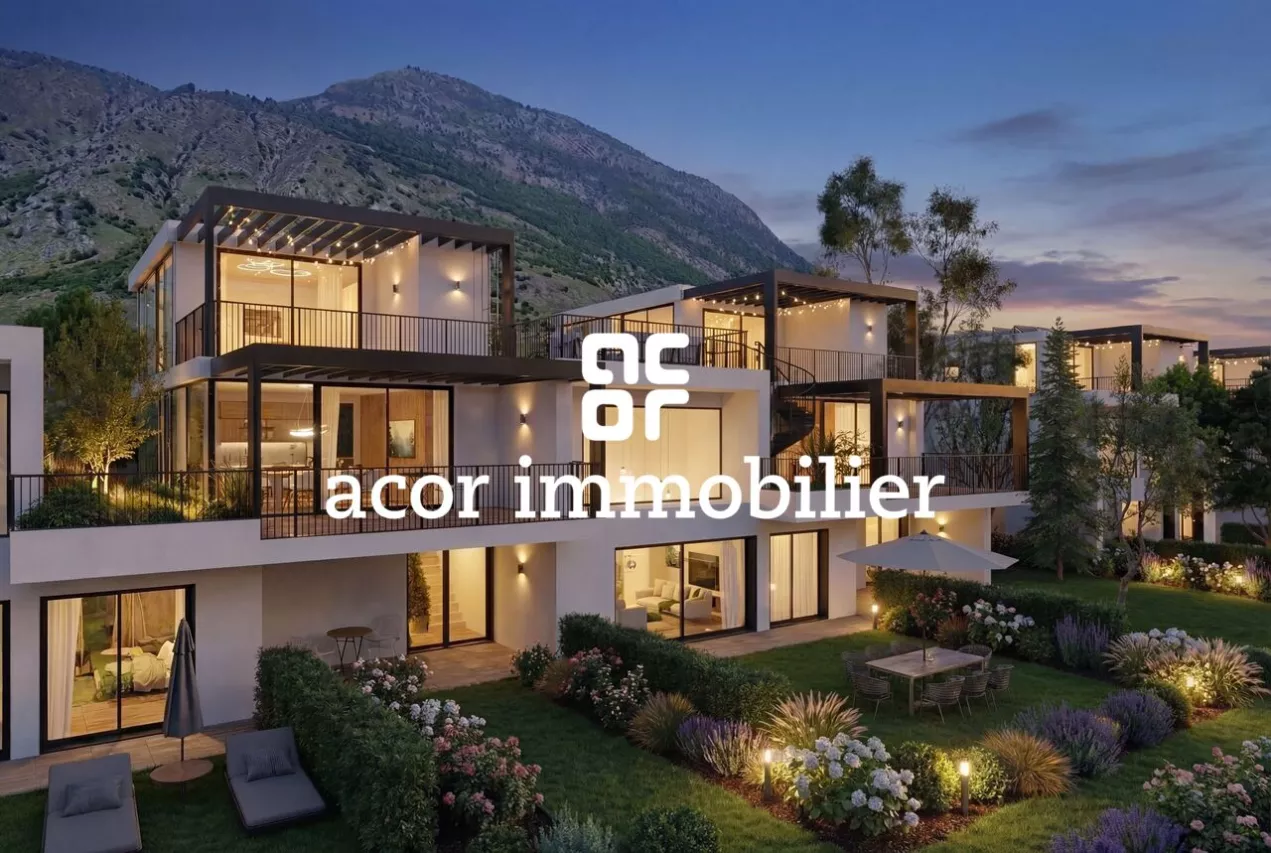 Appartement-villa 4,5 pces avec jardin et rooftop privatifs