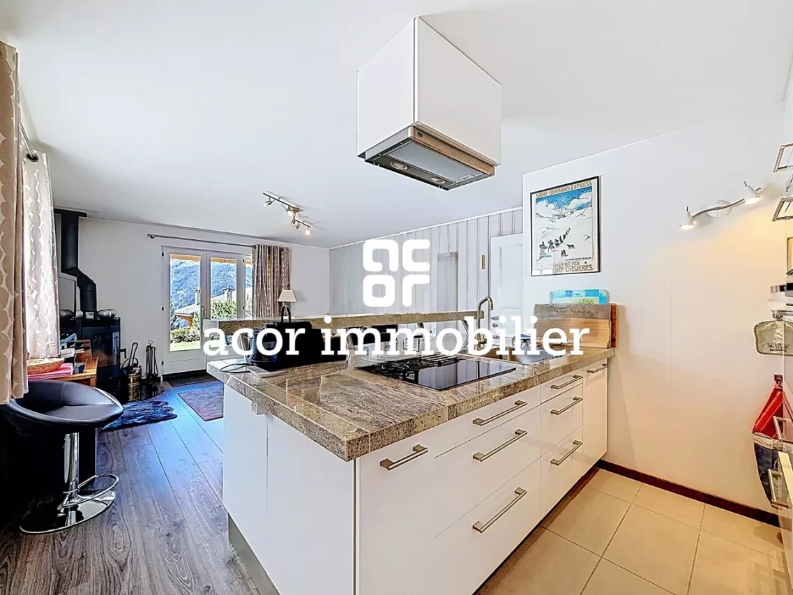 Charmant duplex 3 pièces à Verbier, rez-de-jardin, vue superbe