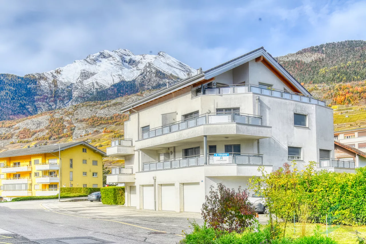 EXCLUSIF Appartement de 2 ½ pièces avec grande terrasse au 1er étage