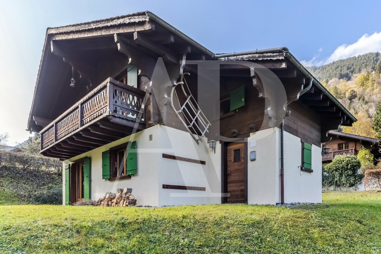 Chalet authentique de 5 pièces face aux Dents-du-Midi et Dents Blanche