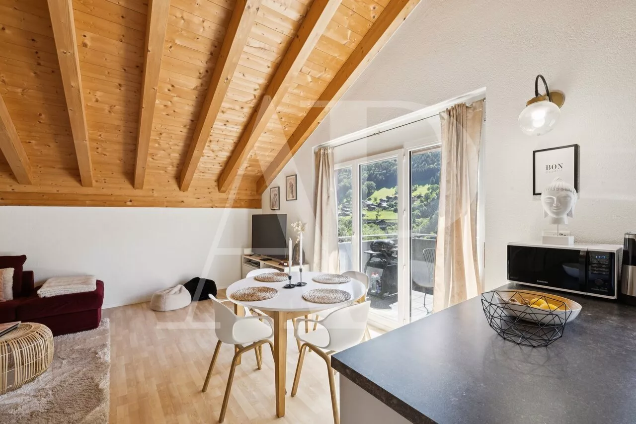 Exclusivité - Appartement sous les combles à vendre à Troistorrents