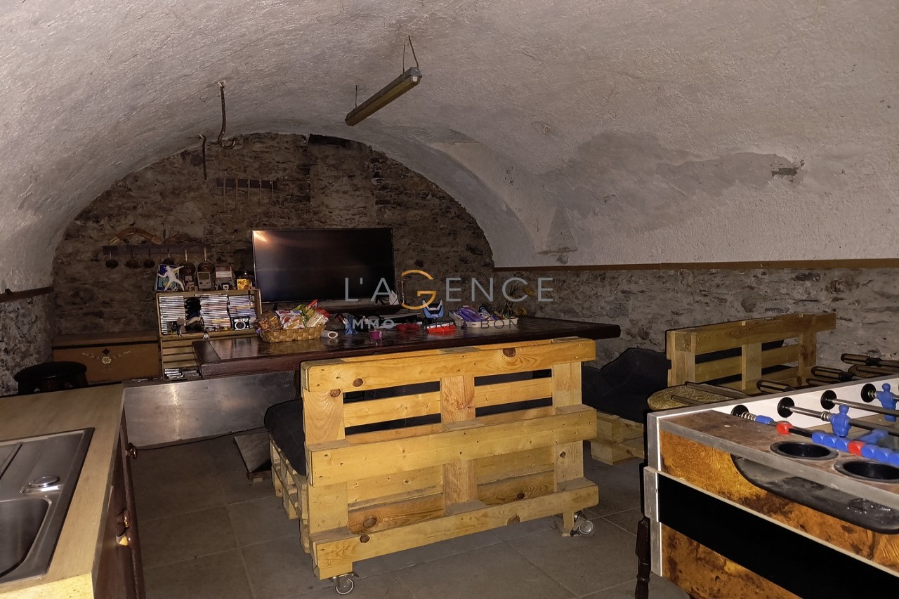 Appartement 3 pièces avec cave voutée et une grange