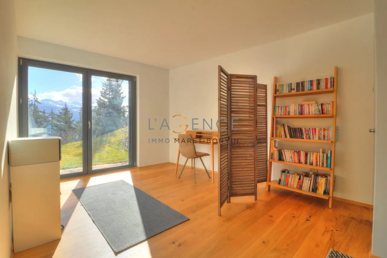 CHALET D'ARCHITECTE D'EXCEPTION - PANORAMA GRANDIOSE - ANZERE