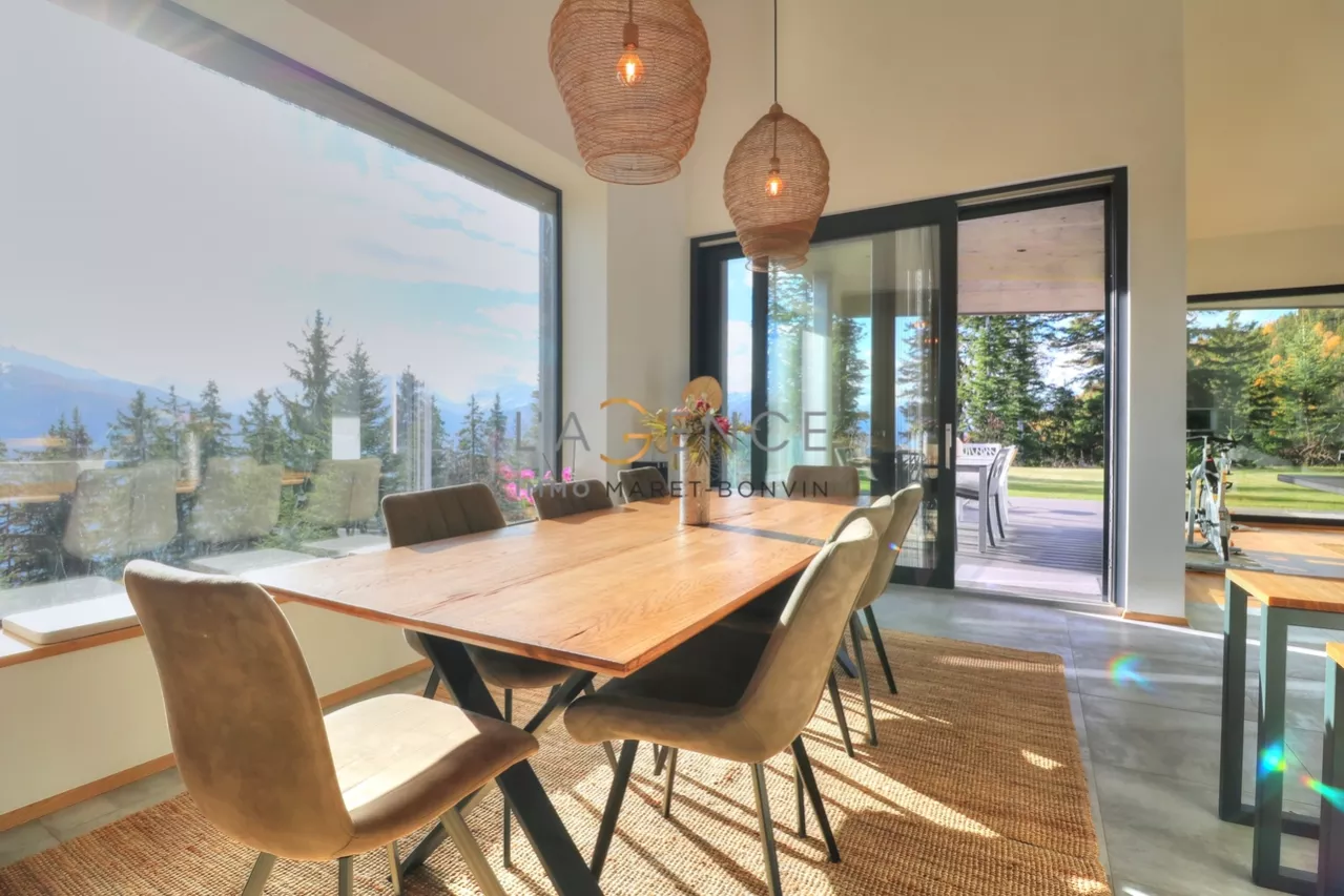 CHALET D'ARCHITECTE D'EXCEPTION - PANORAMA GRANDIOSE - ANZERE