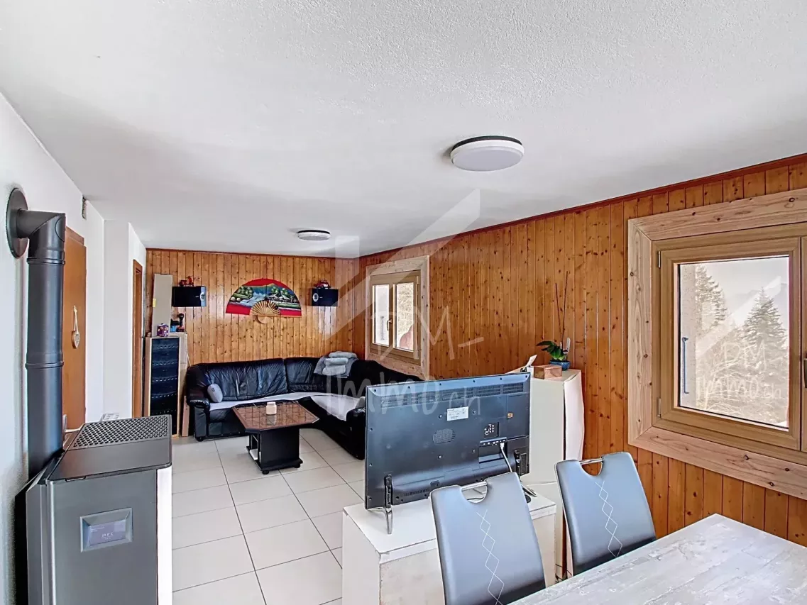 Chalet aux Giettes avec une vue magnifique