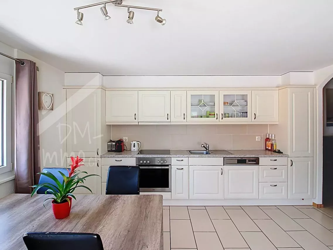 Bel appartement 3,5 p, grande terrasse, centre Fully