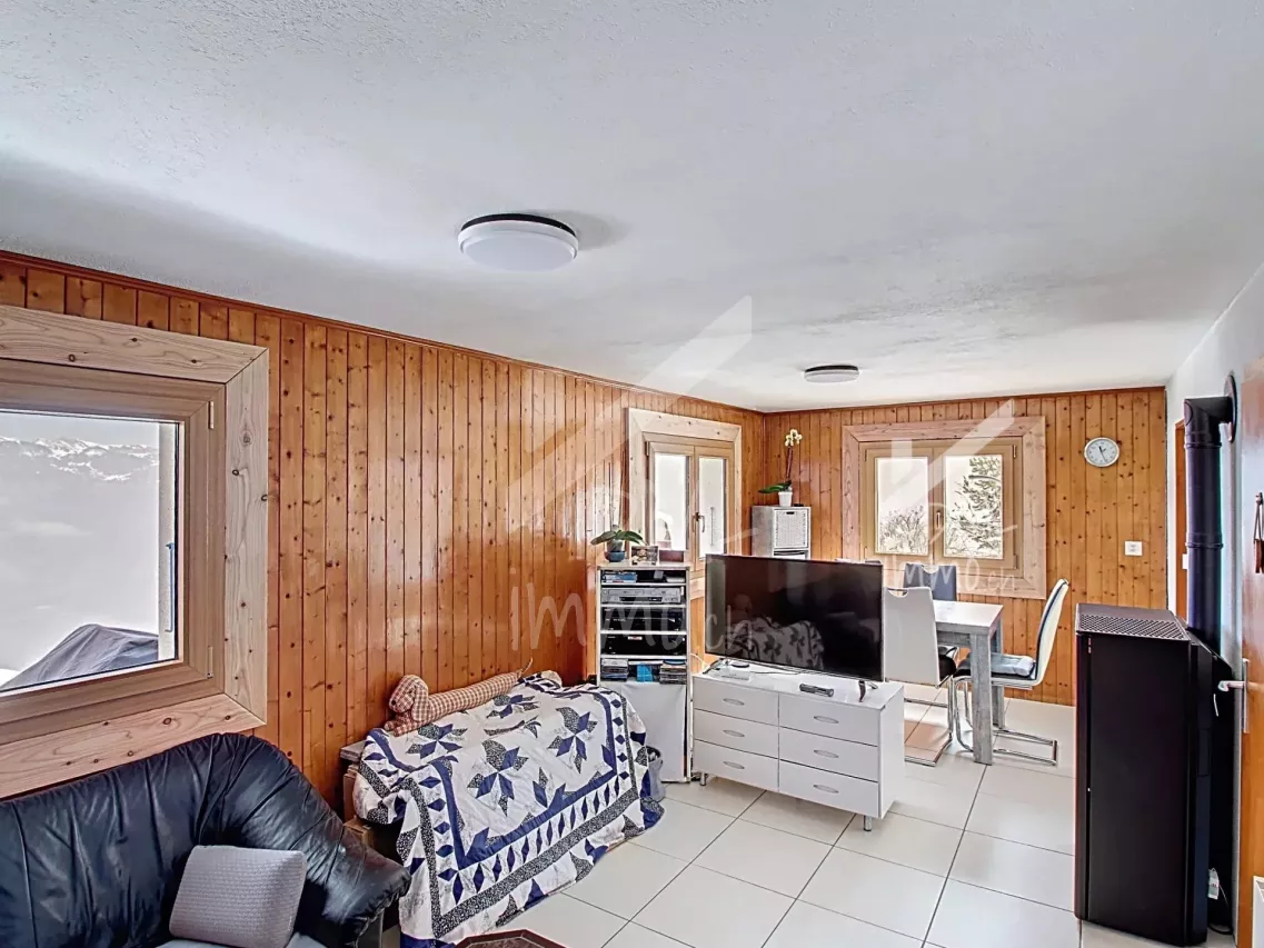 Chalet aux Giettes avec une vue magnifique