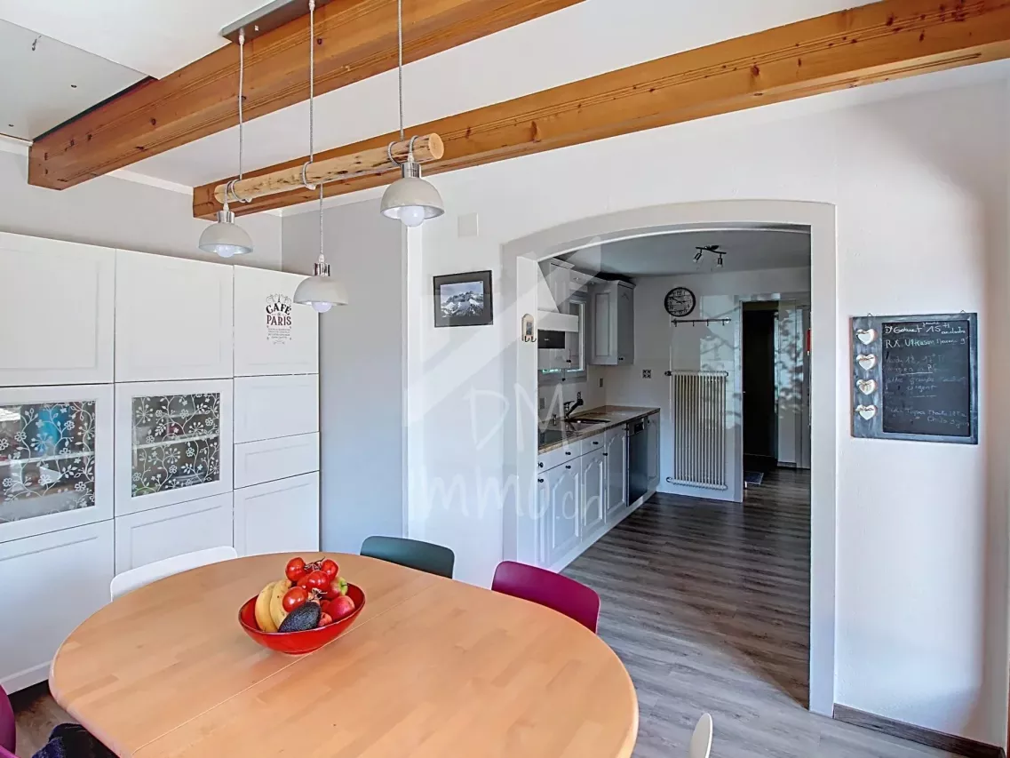 Chalet en madrier, vue exceptionnelle et imprenable