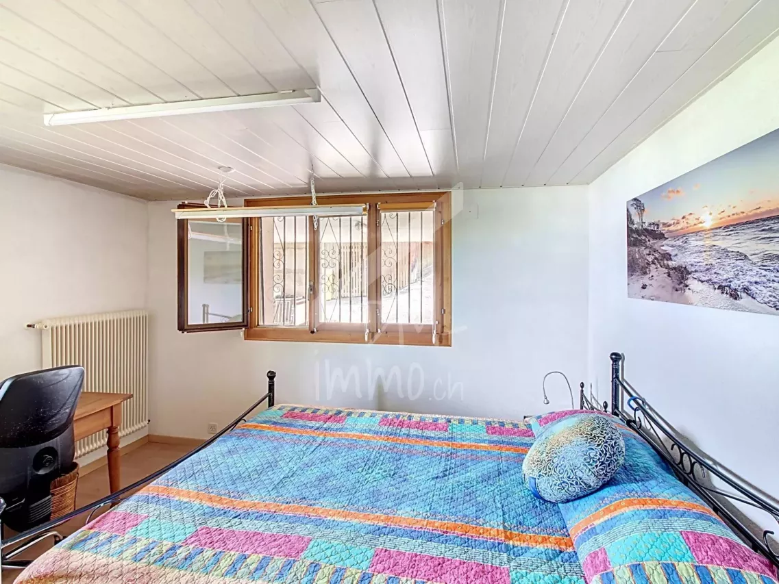 Chalet en madrier, vue exceptionnelle et imprenable