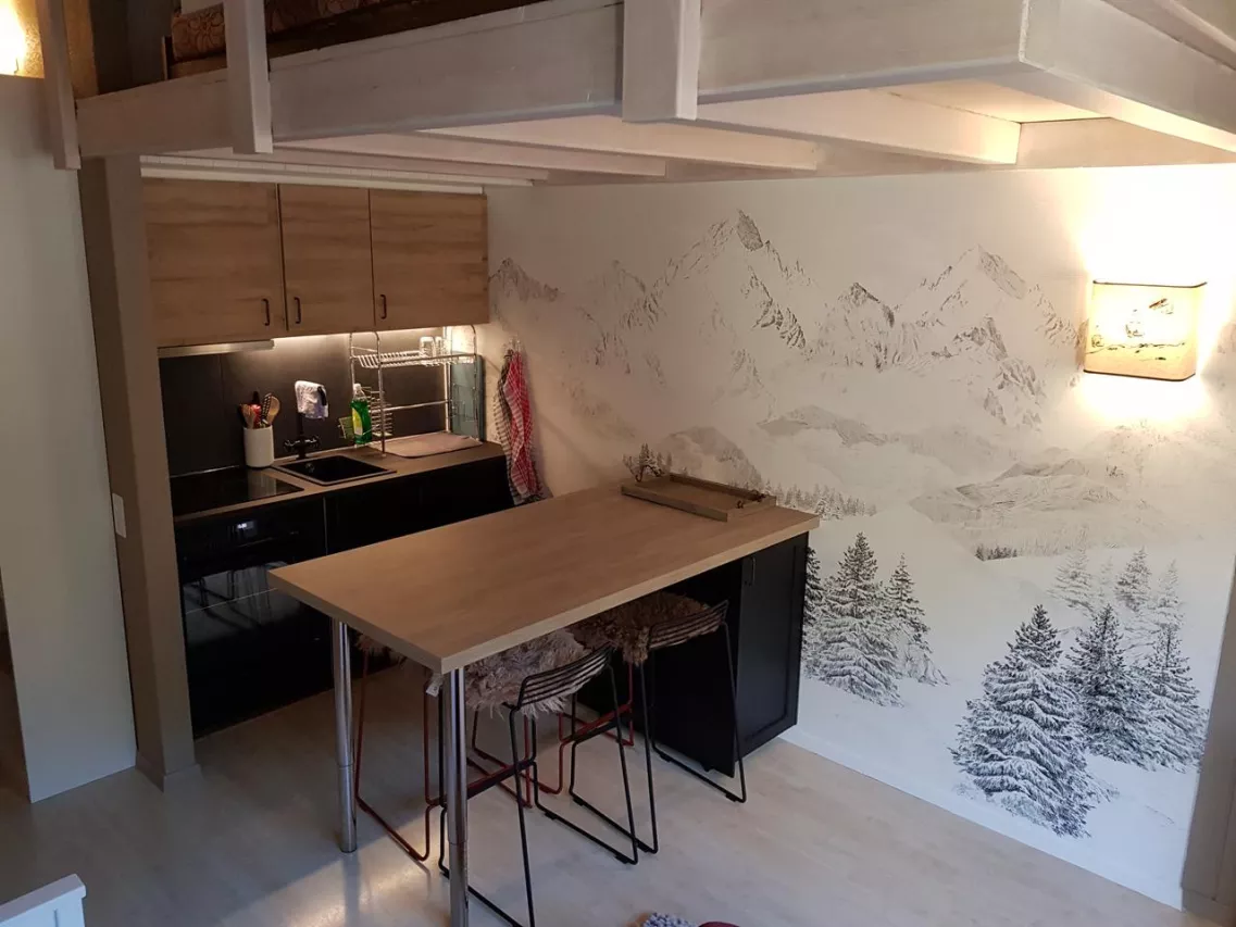 Studio avec mezzanine couchage, meublé et rénové