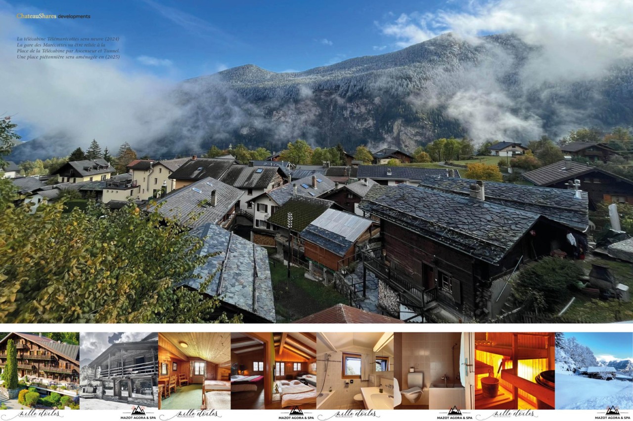 Plateaux bruts pour résidences principales, Chalet Wellness-Spa dans les Alpes Valaisannes